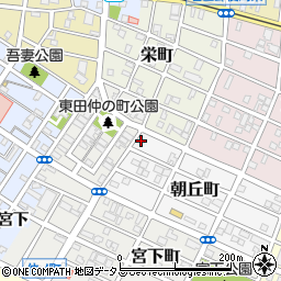 愛知県豊橋市朝丘町1周辺の地図