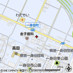 ローソン津一身田店周辺の地図
