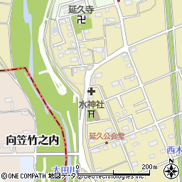 静岡県袋井市延久448-4周辺の地図