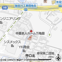 兵庫県加古川市野口町水足105-15周辺の地図
