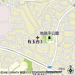 静岡県浜松市中央区有玉台3丁目周辺の地図