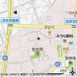 静岡県浜松市中央区恒武町312周辺の地図