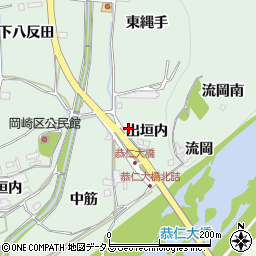 京都府木津川市加茂町岡崎出垣内11周辺の地図