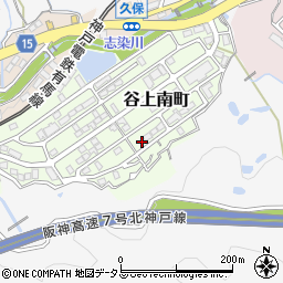 兵庫県神戸市北区谷上南町19-6周辺の地図