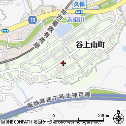 兵庫県神戸市北区谷上南町17-26周辺の地図