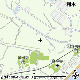 静岡県湖西市利木周辺の地図