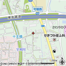 静岡県袋井市久能周辺の地図