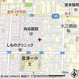 ムーンスター大阪支店周辺の地図