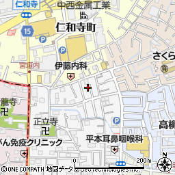 大阪府寝屋川市黒原城内町3-18周辺の地図