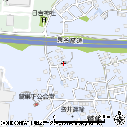 静岡県袋井市鷲巣550周辺の地図