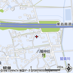 静岡県袋井市鷲巣822周辺の地図