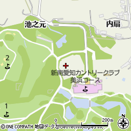 愛知県知多郡美浜町野間池之元周辺の地図