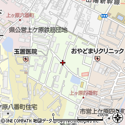 兵庫県西宮市上ケ原五番町周辺の地図