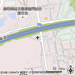 静岡県袋井市堀越1396-1周辺の地図
