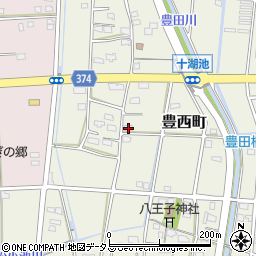 静岡県浜松市中央区豊西町1887周辺の地図