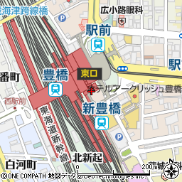 タリーズコーヒー 豊橋駅前店周辺の地図