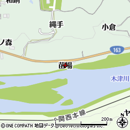 京都府木津川市加茂町銭司苗場周辺の地図