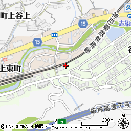 兵庫県神戸市北区谷上南町3-21周辺の地図