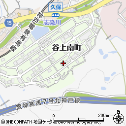 兵庫県神戸市北区谷上南町19周辺の地図