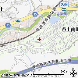 兵庫県神戸市北区谷上南町7-12周辺の地図