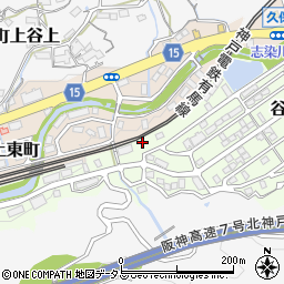 兵庫県神戸市北区谷上南町3-20周辺の地図