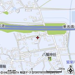 静岡県袋井市鷲巣827周辺の地図