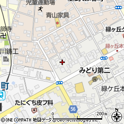 三重県伊賀市緑ケ丘本町1664周辺の地図