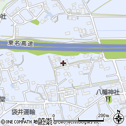 静岡県袋井市鷲巣582-39周辺の地図