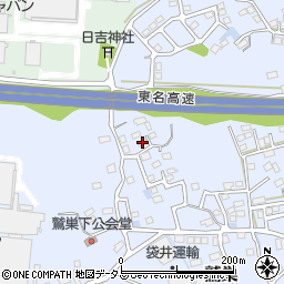 静岡県袋井市鷲巣542-2周辺の地図