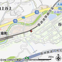 兵庫県神戸市北区谷上南町3-19周辺の地図