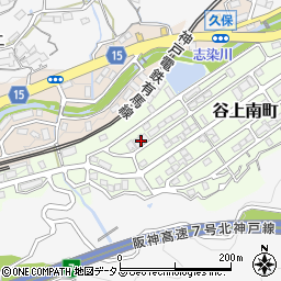 兵庫県神戸市北区谷上南町7-24周辺の地図