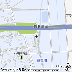 静岡県袋井市鷲巣761周辺の地図