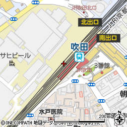 駅うどん 吹田店周辺の地図