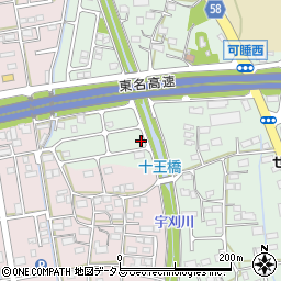 静岡県袋井市久能2086-23周辺の地図