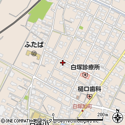 三重県津市白塚町周辺の地図