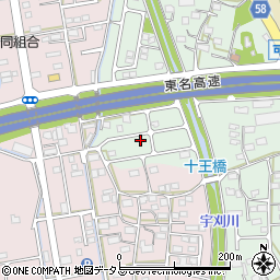 静岡県袋井市久能2100-5周辺の地図