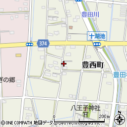 静岡県浜松市中央区豊西町1888周辺の地図