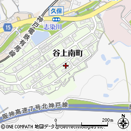 兵庫県神戸市北区谷上南町19-14周辺の地図