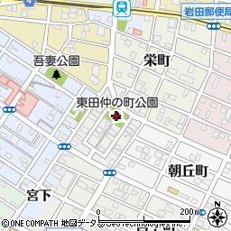 東田仲の町公園周辺の地図