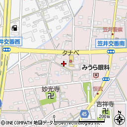 静岡県浜松市中央区恒武町319周辺の地図