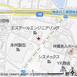兵庫県加古川市野口町水足179-15周辺の地図