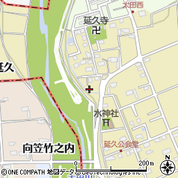 静岡県袋井市延久536周辺の地図