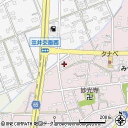 静岡県浜松市中央区恒武町39周辺の地図