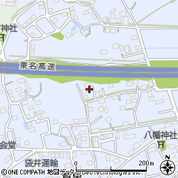 静岡県袋井市鷲巣582-40周辺の地図