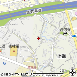 静岡県掛川市上張1053周辺の地図