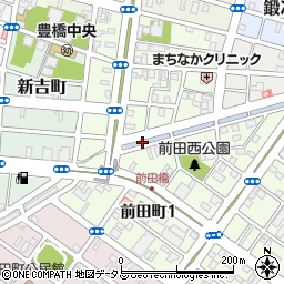 前田橋周辺の地図