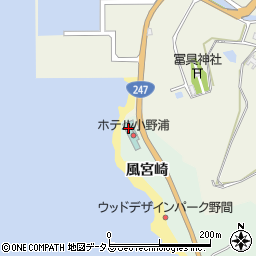 愛知県美浜町（知多郡）小野浦（風宮崎）周辺の地図