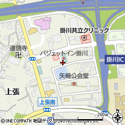 静岡県掛川市矢崎町周辺の地図