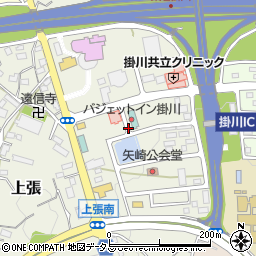 静岡県掛川市矢崎町周辺の地図