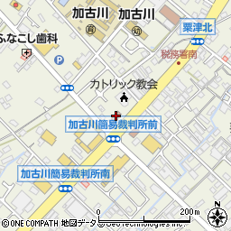 加古川区検察庁周辺の地図